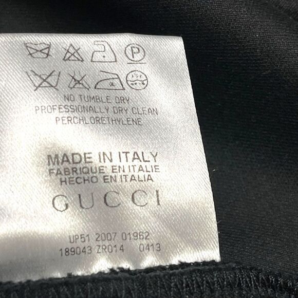 Gucci Black Straight Leg Pants with Buckle - Picture 8 of 10